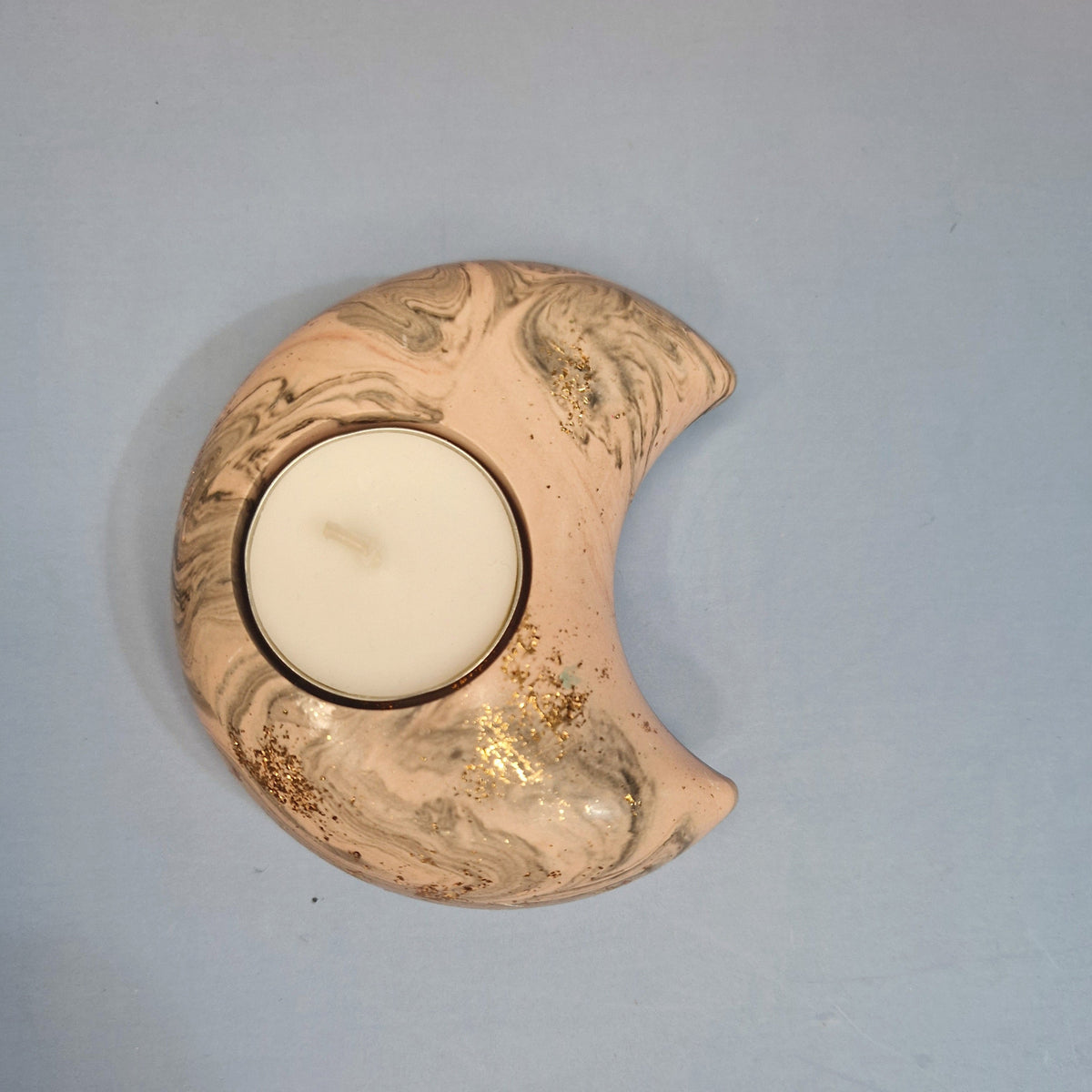Conjunto Céu Dourado – 3 Porta-Velas em Jesmonite