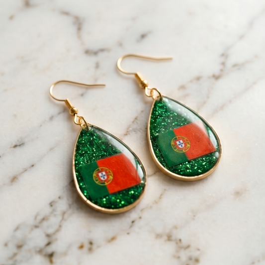 Portugal Flag Earrings – 2026 World Cup Limited Edition