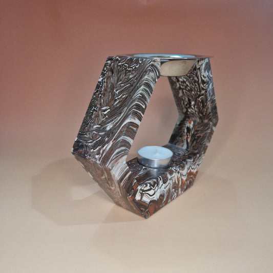 Queimador de Óleos Essenciais e Incenso — Coleção Terra Fumê