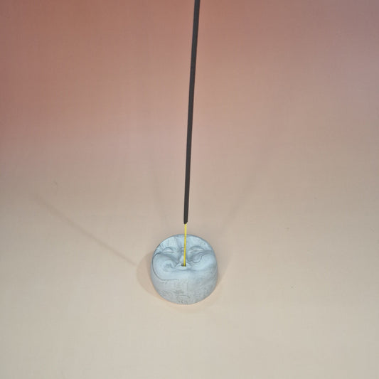 Suporte para incenso – “Lua serena” em jesmonite