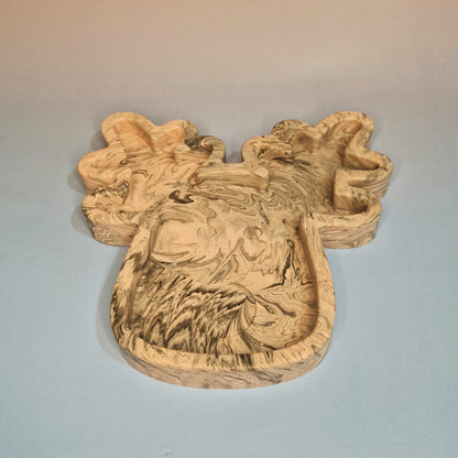 🦌 Jesmonite Decorative Reindeer Tray – Handmade