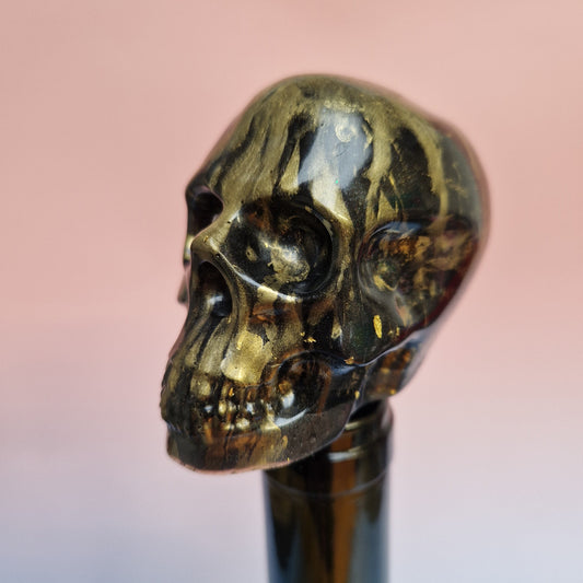 Rolha Decorativa Caveira em Resina – Várias Cores