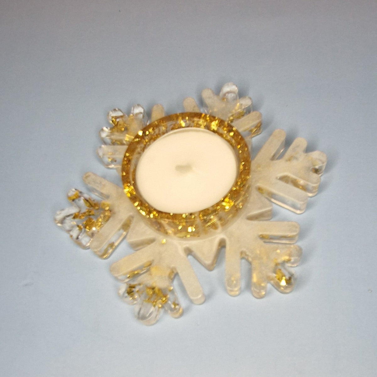 Porte-bougie « Flocon de Neige » – Ø 12 × 3,5 cm