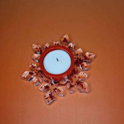 Porte-bougie « Flocon de Neige » – Ø 12 × 3,5 cm