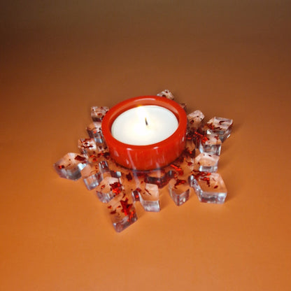 Porte-bougie « Flocon de Neige » – Ø 12 × 3,5 cm