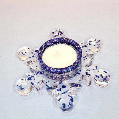 Porte-bougie « Flocon de Neige » – Ø 12 × 3,5 cm