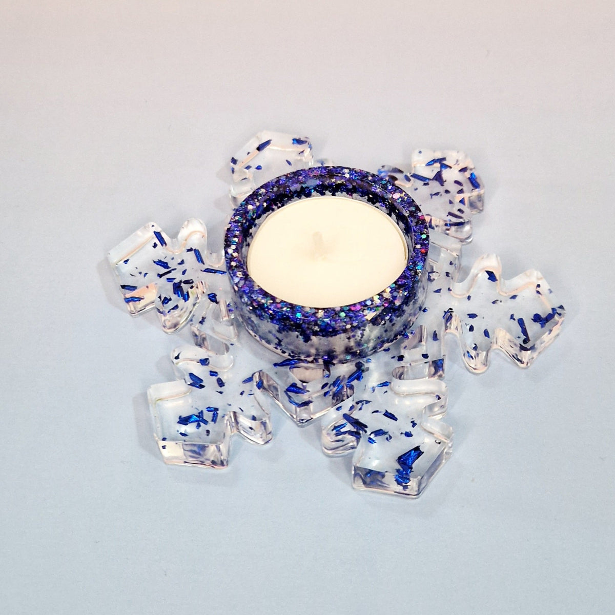 Porte-bougie « Flocon de Neige » – Ø 12 × 3,5 cm