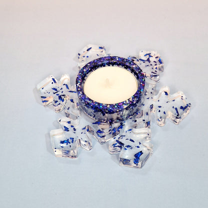 Porte-bougie « Flocon de Neige » – Ø 12 × 3,5 cm
