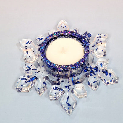 Porte-bougie « Flocon de Neige » – Ø 12 × 3,5 cm