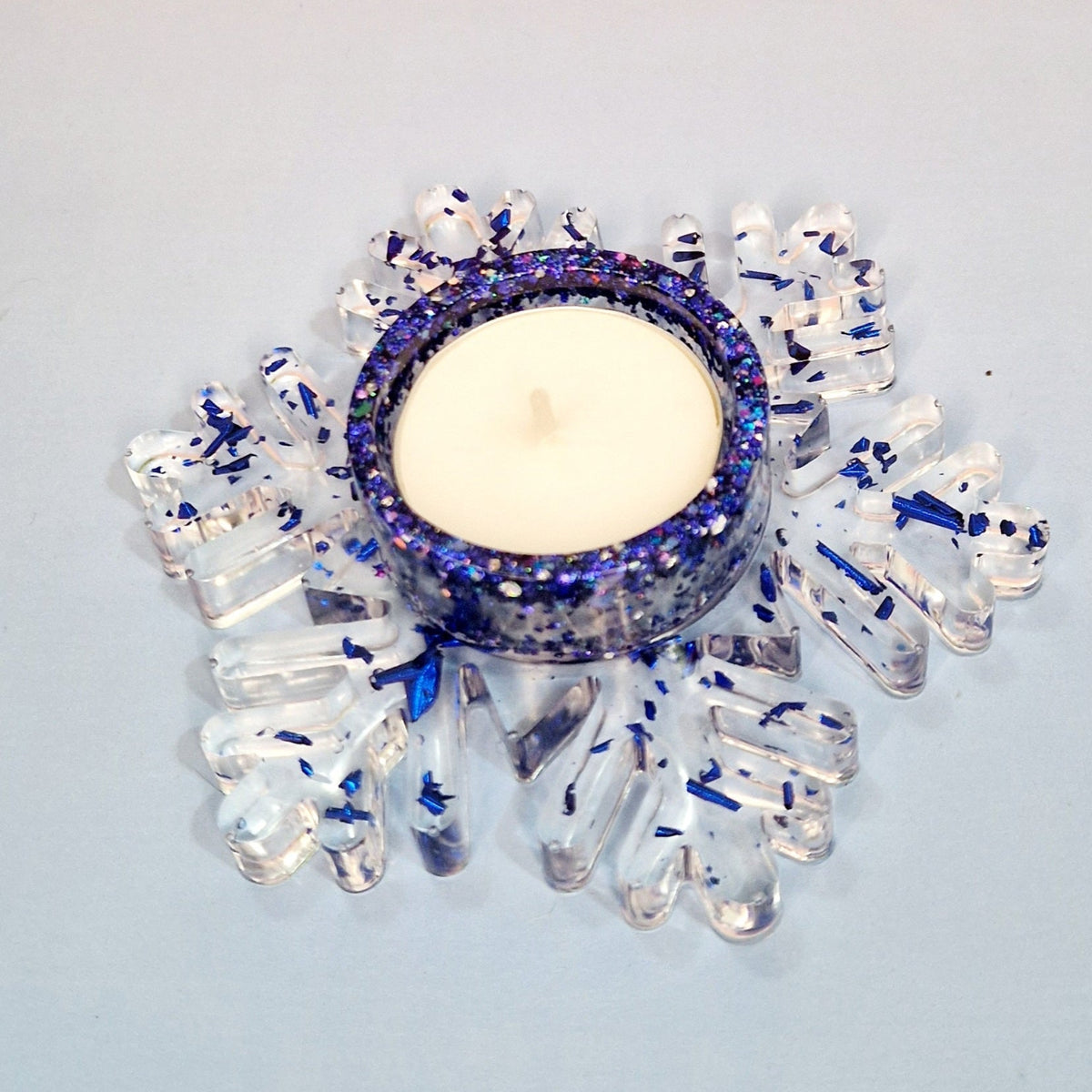Porte-bougie « Flocon de Neige » – Ø 12 × 3,5 cm