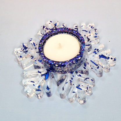 Porte-bougie « Flocon de Neige » – Ø 12 × 3,5 cm