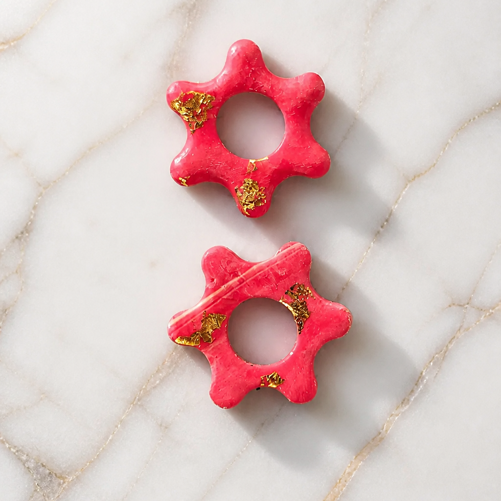 Pendentifs pour Boucles d'Oreilles Interchangeables en Pâte Polymère (pour Créoles)