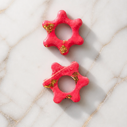 Pendentifs pour Boucles d'Oreilles Interchangeables en Pâte Polymère (pour Créoles)