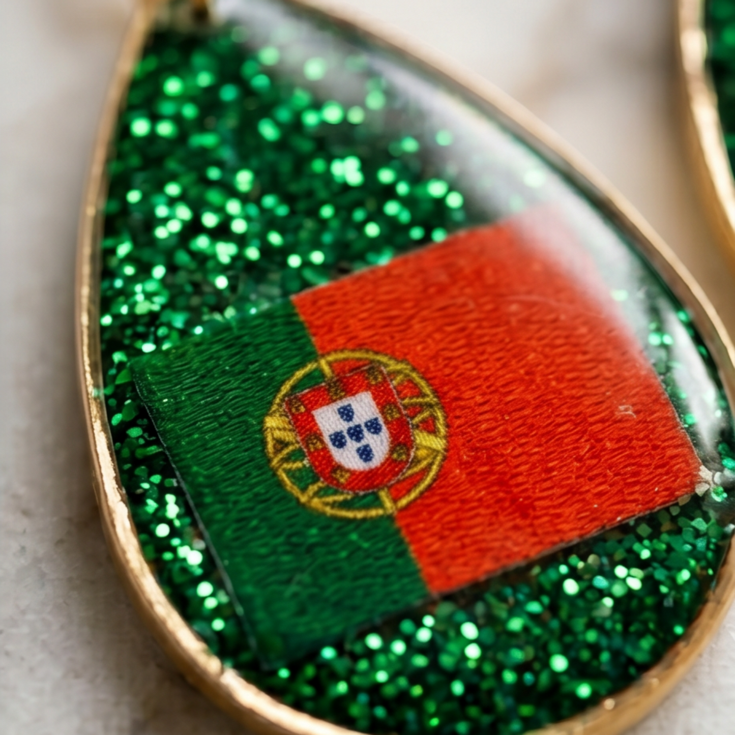 Boucles d'oreilles Drapeau du Portugal – Édition Limitée Mondial 2026