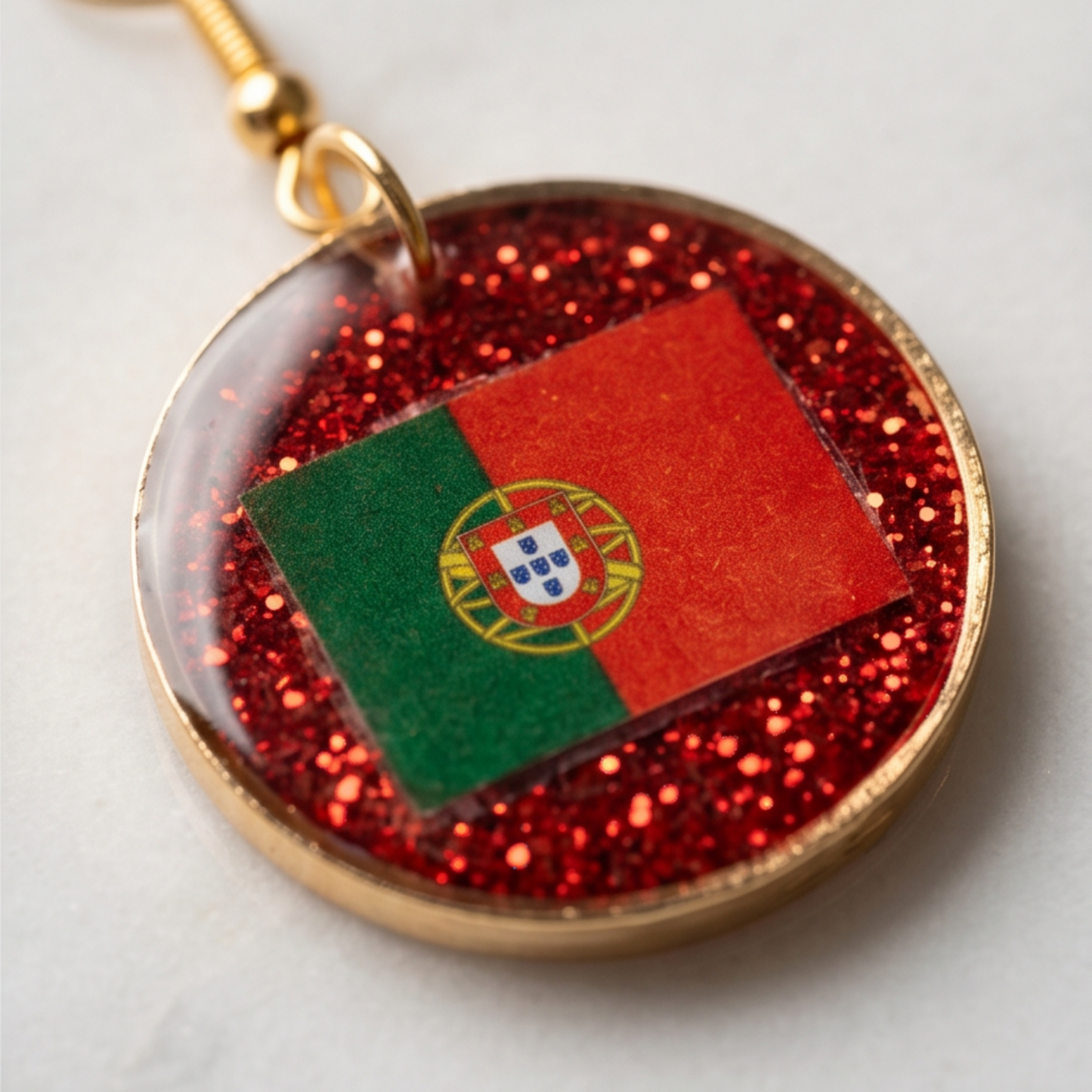 Boucles d'oreilles Drapeau du Portugal – Édition Limitée Mondial 2026